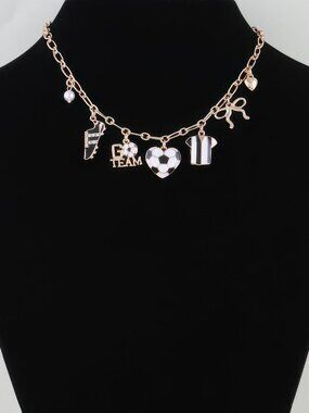 Varsity Vibes Soccer Charm Necklace